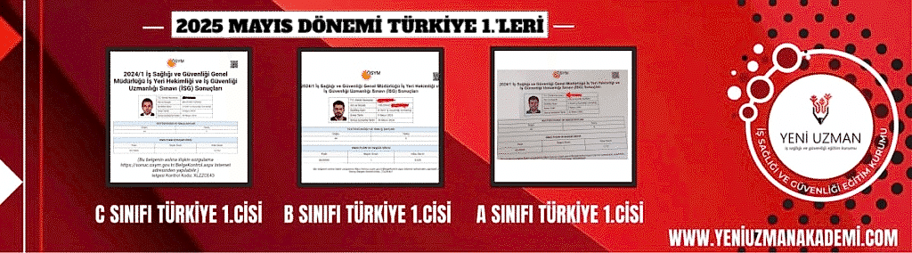 İş Güvenliği Kursu / A,B,C Sınıfı İSG Kursu / İSG Eğitimi 19 2025